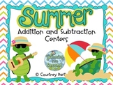Summer Addition and Subtraction Centers