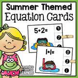 Summer Addition and Subtraction Clip Cards