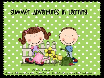 Preview of Summer Adventures in Learning