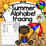 Summer Alphabet Tracing pages