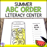 Summer Alphabetical Order Word Work Center