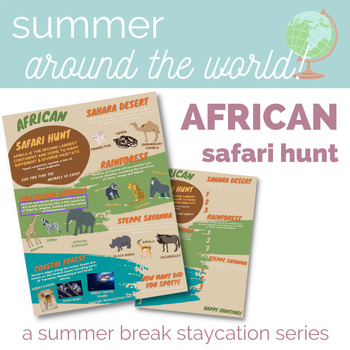 Preview of Summer Around the World: African Safari (a staycation adventure series)