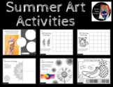 Summer Art Activities, Art Elements/ Grid Drawing/ Symmetr