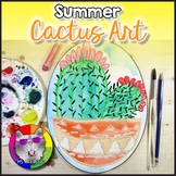 Summer Art Lesson, Cactus Art Project Activity for Primary
