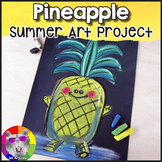 Summer Art Lesson, Cute Pineapple Art Project