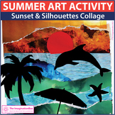 Summer Art Project, Sunset and Beach Theme End of the Year