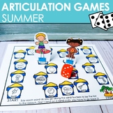 Summer Speech Therapy Articulation Games - Sounds: R, S, L