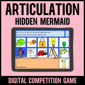 Preview of Summer Articulation Game - Find The Hidden Mermaid
