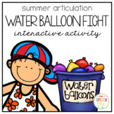 Summer Articulation Water Balloon Fight Interactive Activity