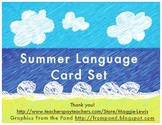 Summer Assorted Language Cards: Classroom or Speech
