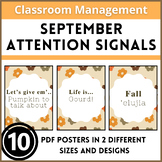 September Attention Signal Callback Posters