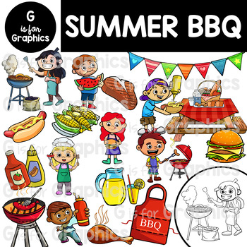 Preview of Summer BBQ Clipart