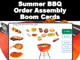 Summer BBQ Food Order Assembly Digital Boom Cards