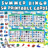 Summer BINGO with 50 Individual Boards and Calling Cards A
