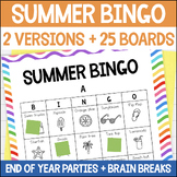 Summer BINGO - Bingo for the end of the year