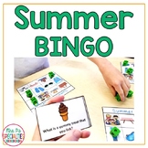 Summer BINGO: Language Based Vocabulary Game - 2 Levels