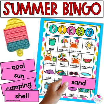 Summer BINGO - Reading Game by The Chocolate Teacher | TPT