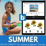 Summer Speech Therapy BOOM CARDS™ | Special Education Digi
