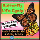 Summer BUTTERFLY LIFE CYCLE Booklet & Writing Activity! Bl
