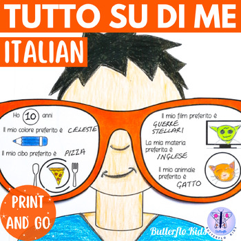 Preview of End of Year All About Me | Tutto Su Di Me | Back to School Craft