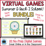 Summer & Back to School No Prep Party Games Morning Work B