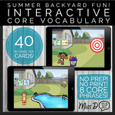 Summer Water Fun Core Vocabulary BOOM CARDS™ for Early Lan