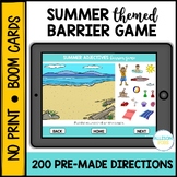 Summer Barrier Game BOOM Cards™️ Speech Therapy - Speaking