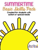 Summer Basic Skills Activity Pack for Students with Autism