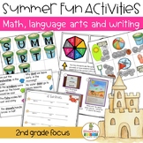 Summer Beach Activities Language Arts, Math and Writing Bundle