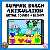 Summer Beach Articulation Boom Cards Activity