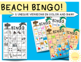 Summer Beach Bingo for Elementary and Preschool] Summer Ac