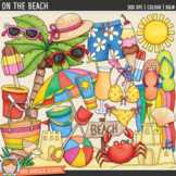 Summer Beach Clip Art: On the Beach
