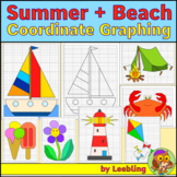 Summer & Beach Coordinate Graphing Pictures Bundle, Ordere