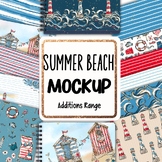Summer Beach Notebook Mock up MOVEABLE Mockup