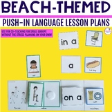 Summer Beach Push-In Language Lesson Plan Guides