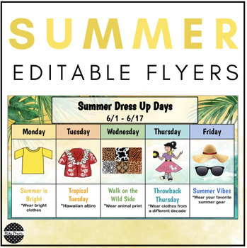 Preview of Summer | Beach | Spirit Week |  Google Slides Templates