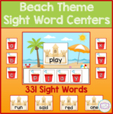 Summer Beach Sight Word Centers