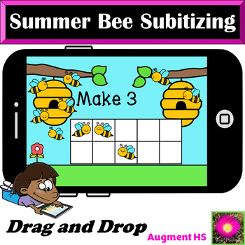Preview of Summer Bees 10 Frames on Boom Cards™