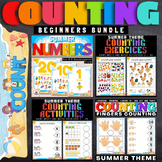 Spanish Summer Fingers Counting Basics Activities Worksheets for  Kindergarten