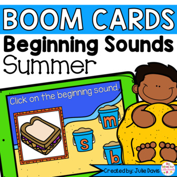 Preview of Summer Beginning Sounds | Digital Game Boom Cards