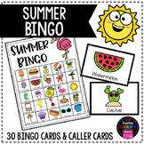 Summer Bingo - 30 Unique Bingo Cards