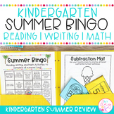 Kindergarten Summer Review | Reading Writing Math | Summer