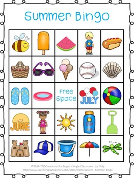 for kindergarten printable games board math Teachers by Bingo Teachers Pay  Summer TNBCreations