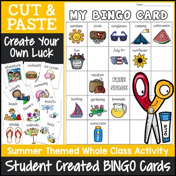 Preview of Summer Bingo Game | End of the Year Time Filler Summer Fun Game 
