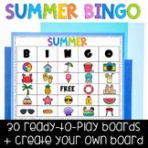 Summer Bingo Game Fun End of the Year Activities Games Rea