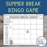 Summer Bingo Game | Summer Break Bingo