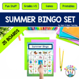 Summer Bingo Set | End of the Year Bingo | First Day of Summer