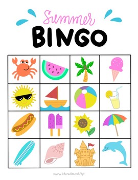 themed bingo cards