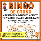 Fall Bingo in Spanish   Bingo de Otoño    Lotería de Otoño