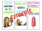 Summer Bitmoji Bookmarks